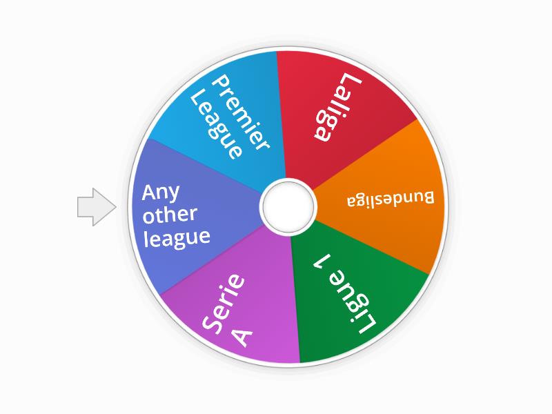 Top 6 Leagues - Spin The Wheel