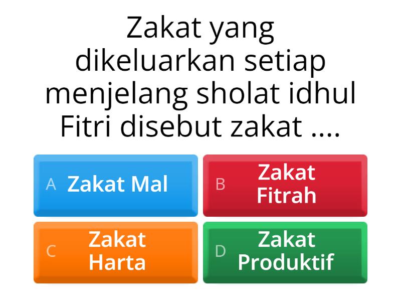 LKPD ZAKAT KELAS 6 SD - Quiz