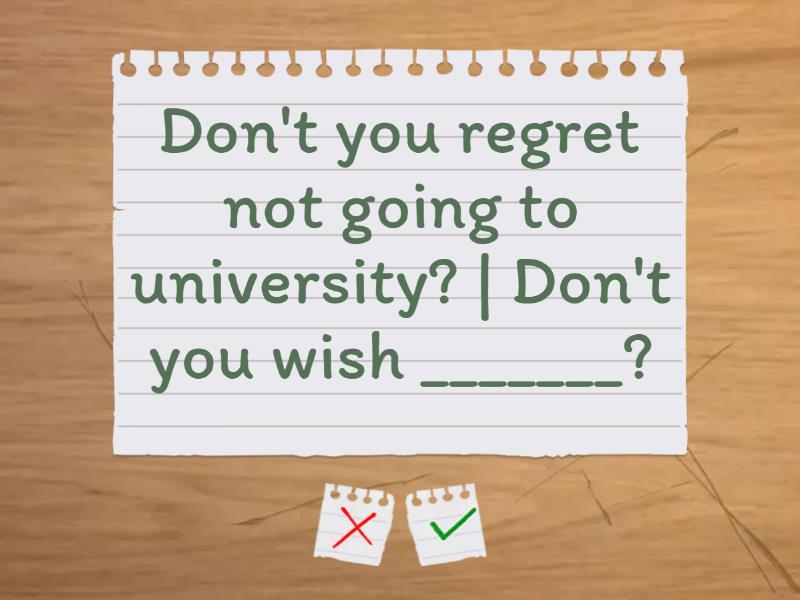 Hypothetical Situations Practice Flash Cards