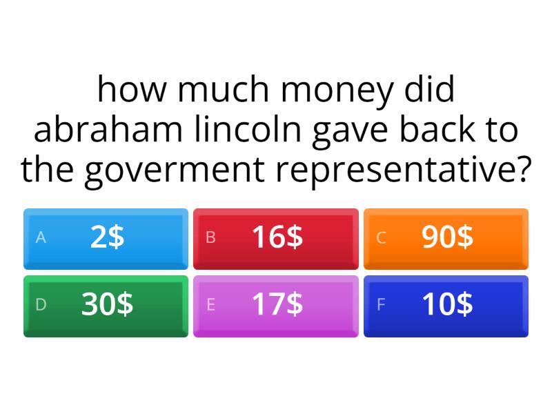 Abraham Lincoln Quiz