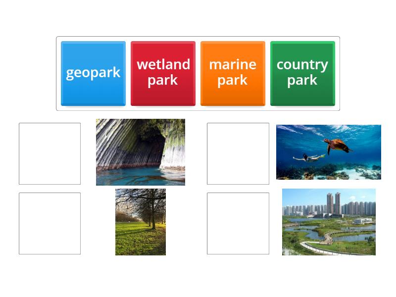 Parks with special features - Match up