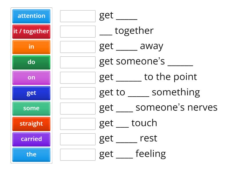 Expressions with get match up