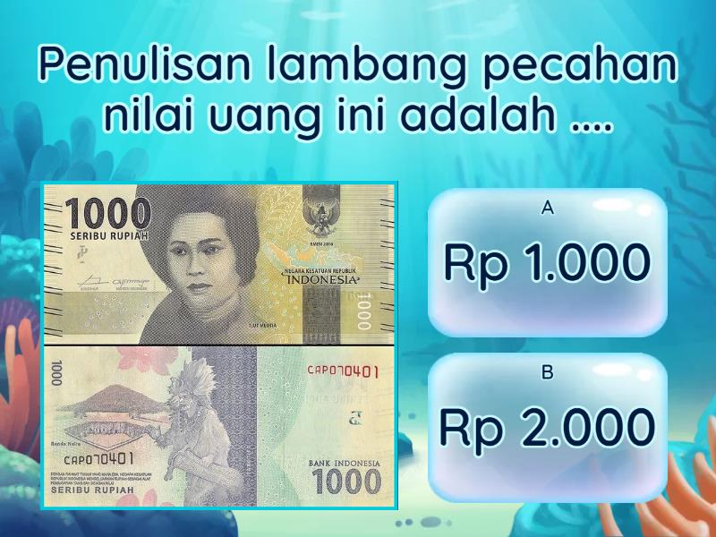 Menyebutkan nilai uang - Quiz