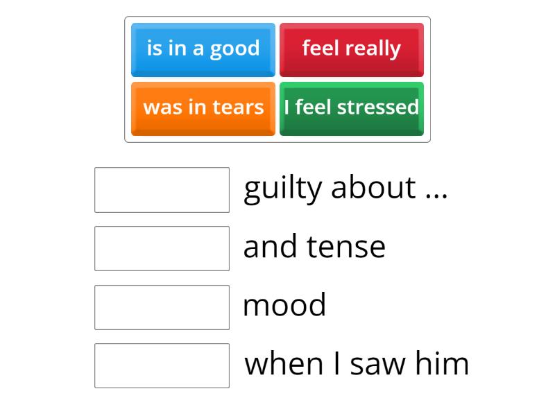 Outcomes B1. Unit 2. Are you OK? Part 4 - Match up
