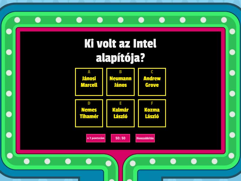 Magyar Informatikusok - Gameshow quiz