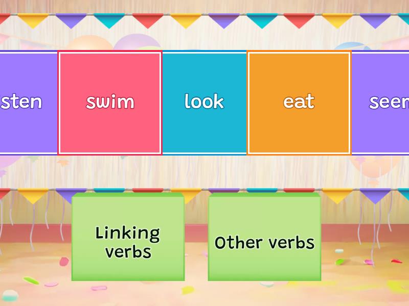 Linking verbs_1 - Speed sorting