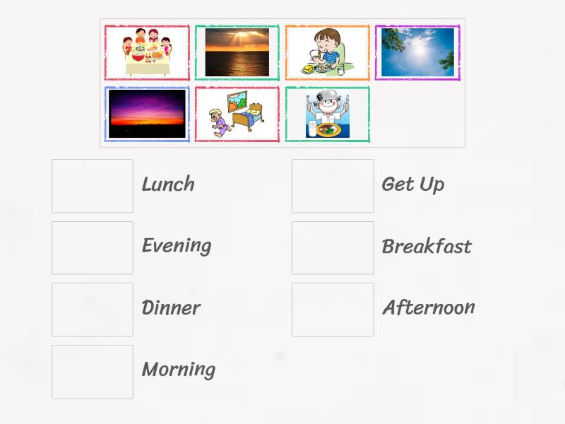 Daily routine - Match up