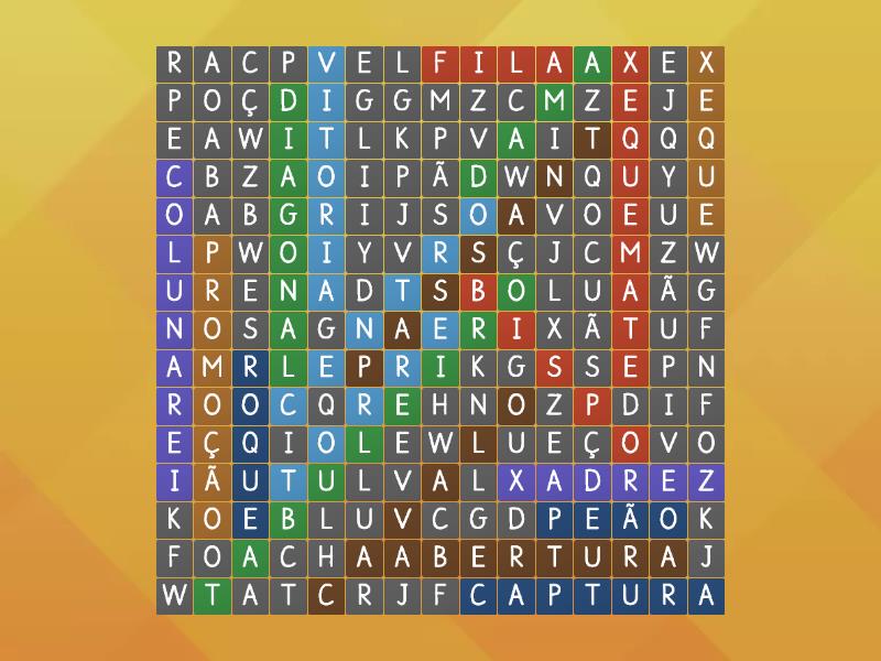 Caça Palavras Xadrez - Wordsearch