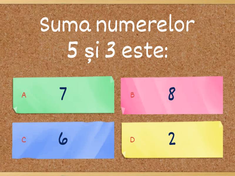 Adunarea Si Scaderea Numerelor 0 - 10 - Quiz