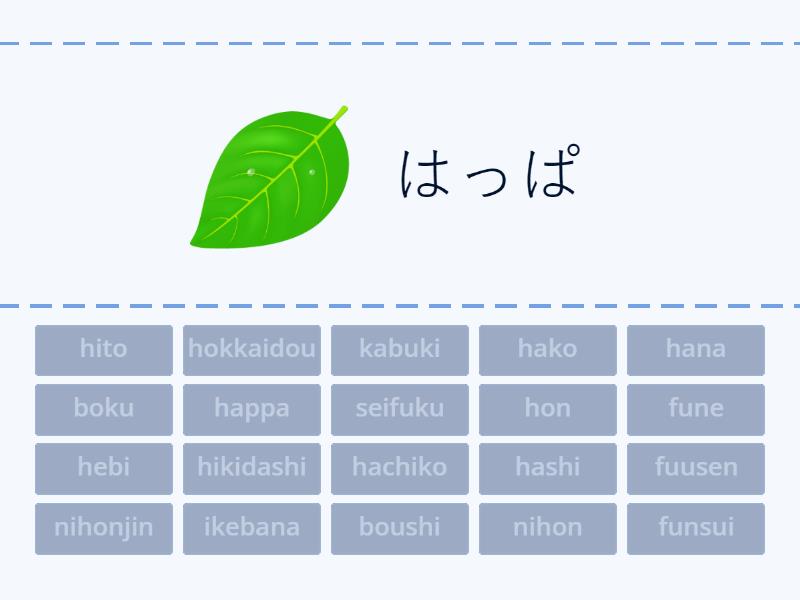 A-Ha Hiragana - Find the match