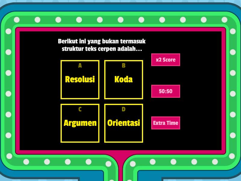 Cerpen - Gameshow Quiz