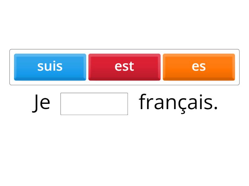 La conjugaison du verbe ''être'' au présent - Complete the sentence