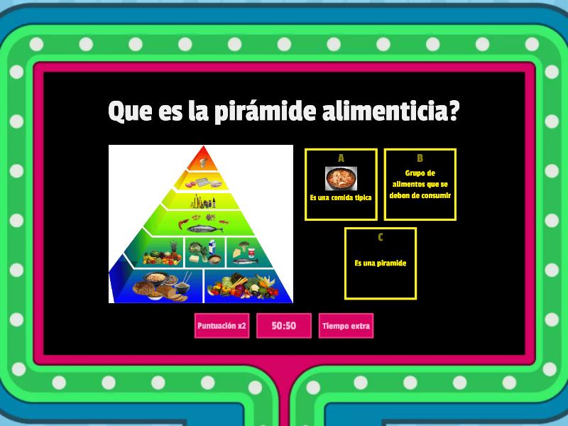 Pirámide Alimenticia - Gameshow Quiz