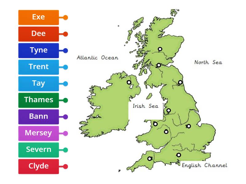 UK Rivers - Labelled diagram