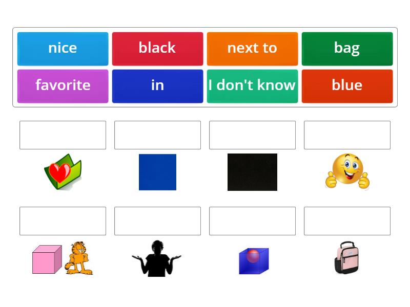 Kid's Box 1 Unit 3 Story Words - Match up