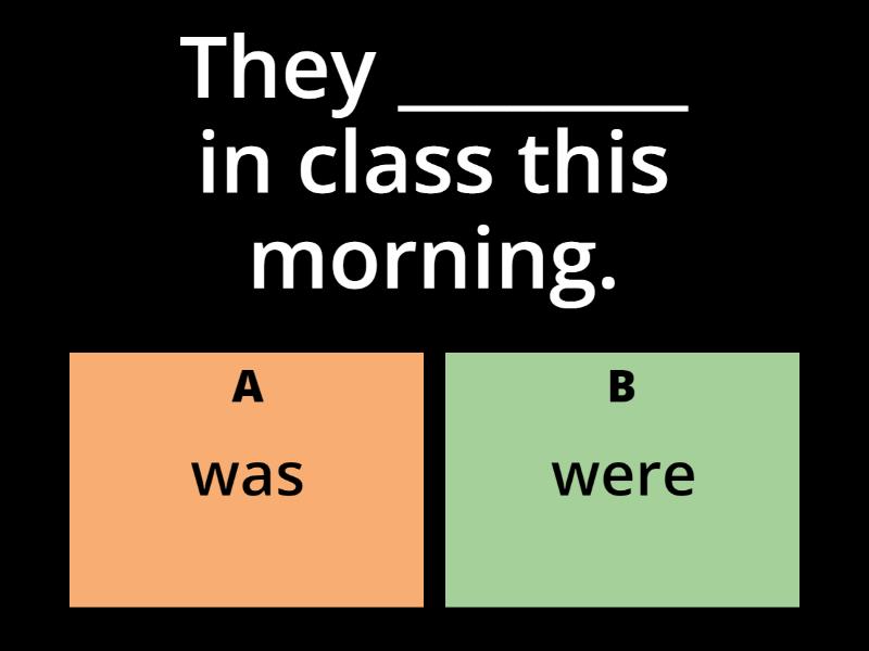 The Past Of The Verb TO BE - Quiz