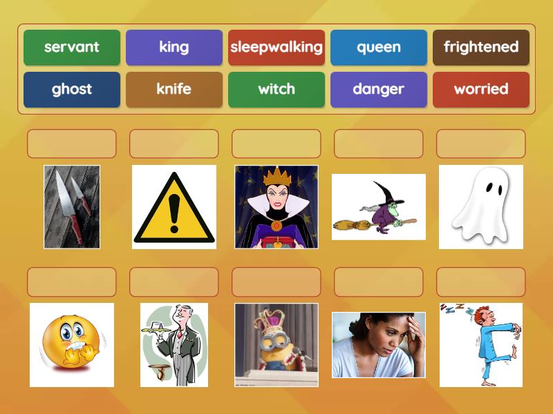 Macbeth pre teach vocabulary une las parejas