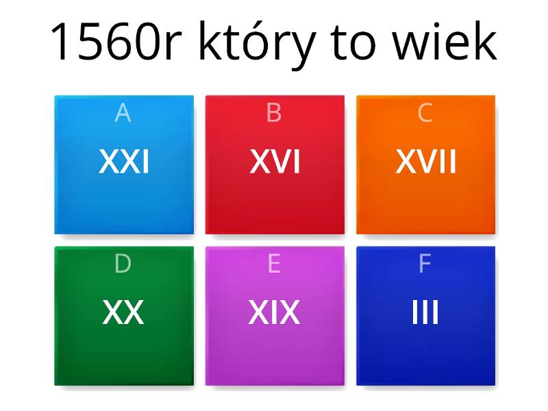 WIEKI - Quiz