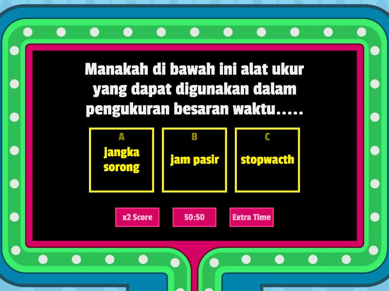 Besaran Dan Satuan XE3 - Gameshow Quiz