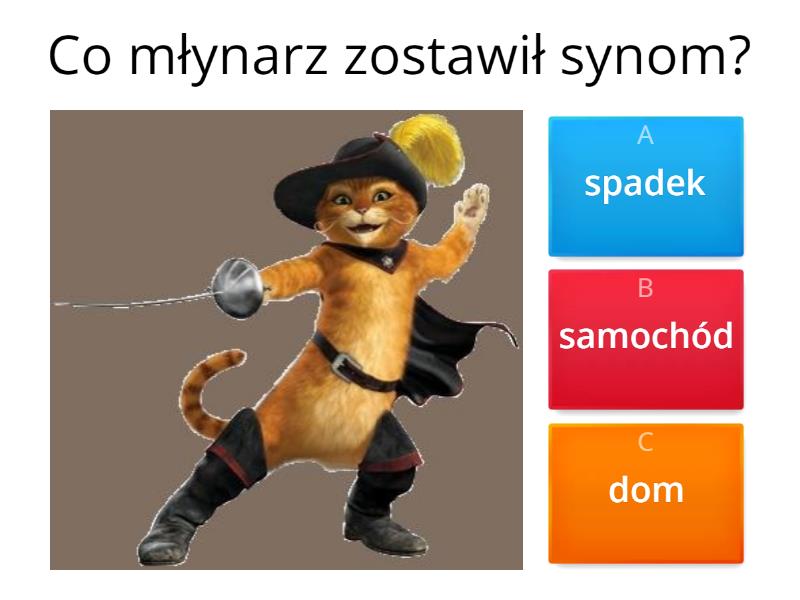 Kot W Butach Test Sprawdzający Kot w butach (bajka czytana) - Test