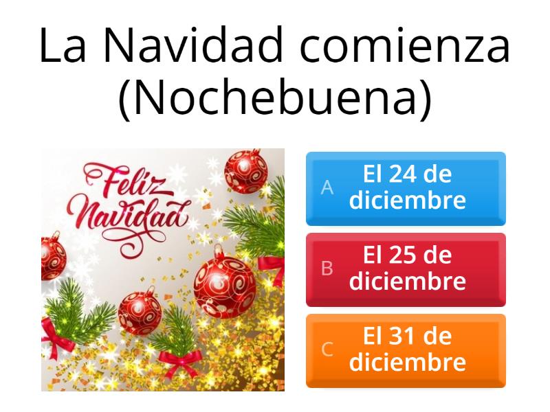 La Navidad - Quiz