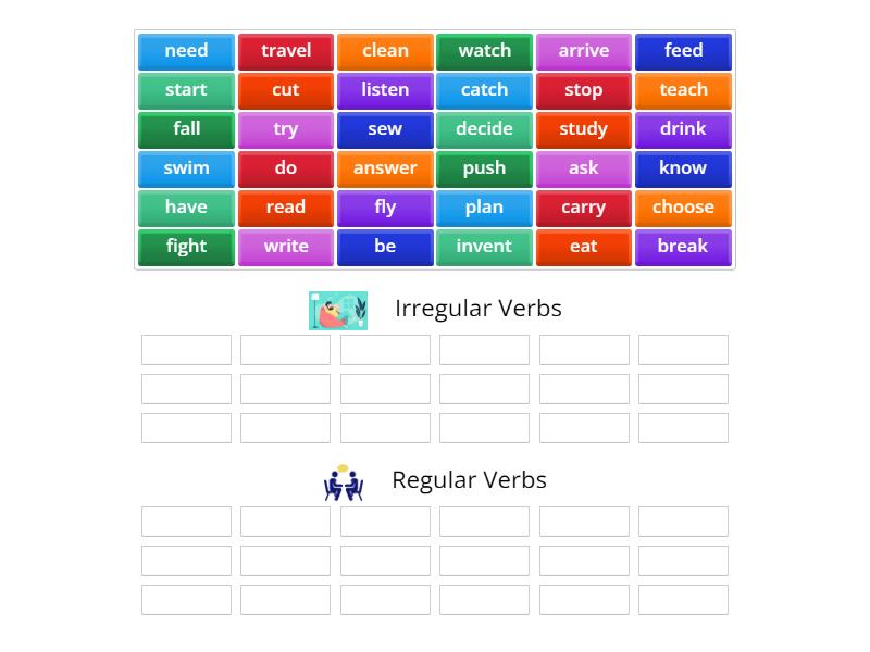 irregular-and-regular-verbs-in-past-simple-group-sort