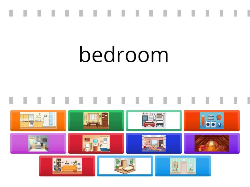 Spotlight 5 Unit 3a Rooms - Find the match