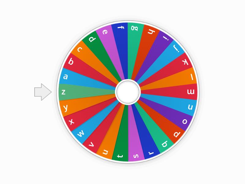 Alphabet Random Wheel - Spin The Wheel