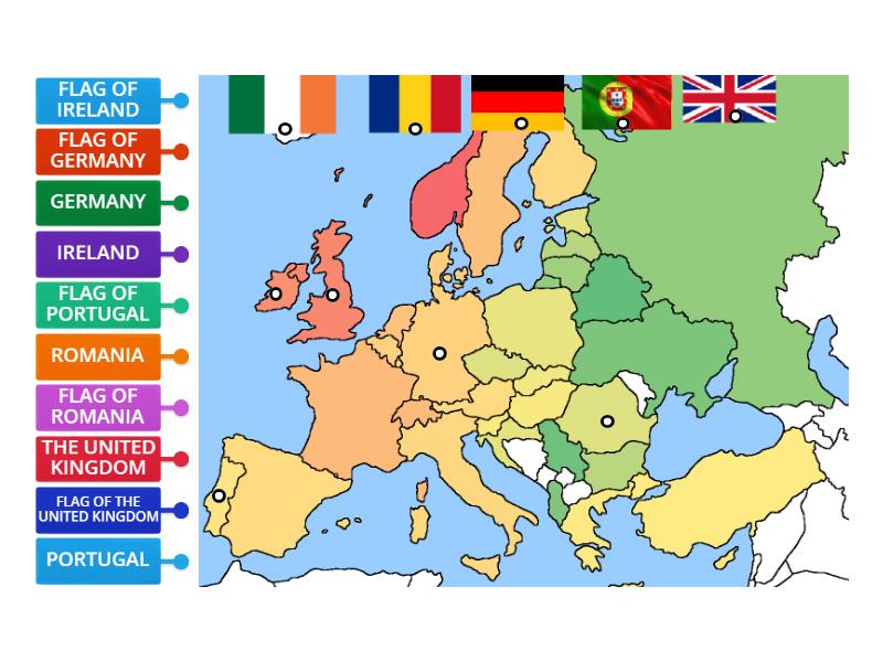 COUNTRIES - Labelled diagram