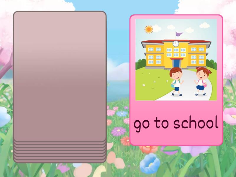 Lesson 1. Unit 1 - My day (Super Minds 2) - Speaking cards