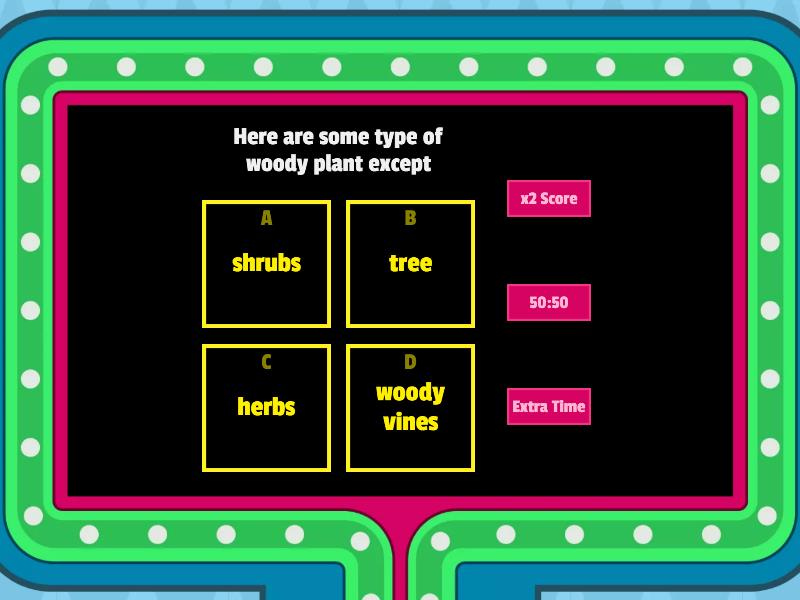 Chapter 3 - Plant Classification - Gameshow Quiz