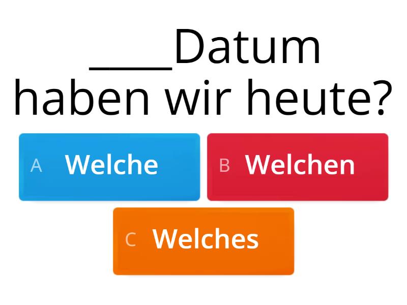 Welch- - Quiz