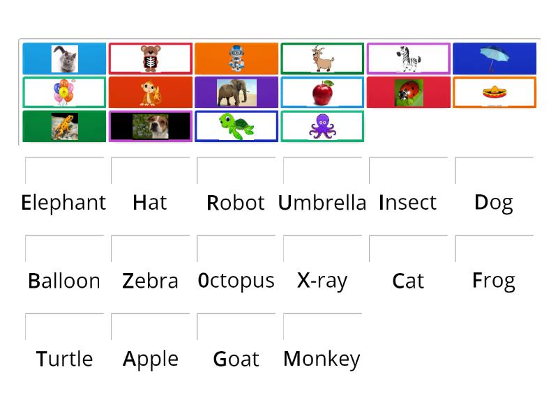 Cm2 Alphabet - Match up