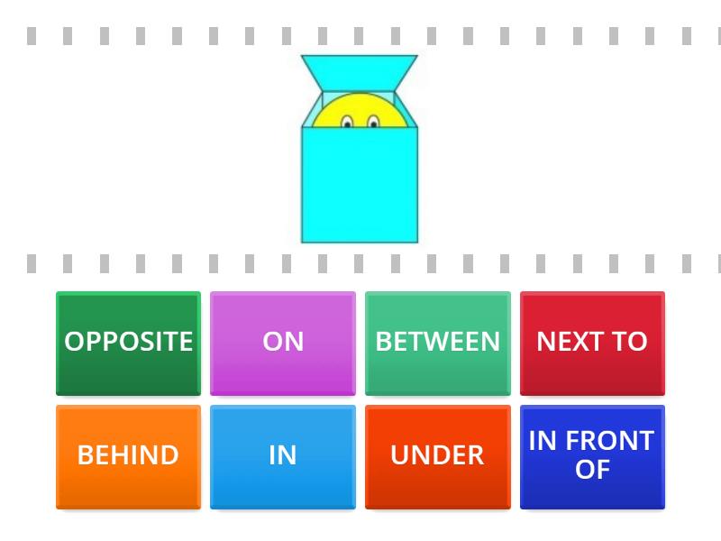 PREPOSITIONS OF PLACE - Find the match