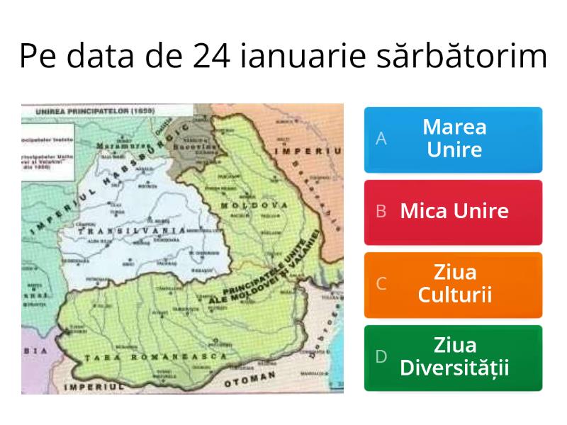 Unirea Principatelor Romane - Quiz