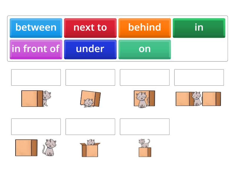 Prepositions of place, Family and Friends 2 - Match up
