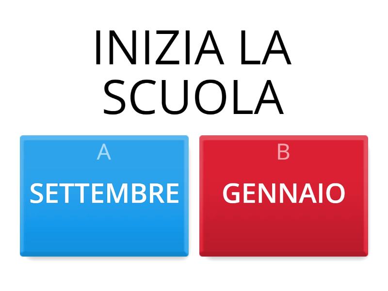 INDICA IL MESE CORRETTO - Quiz