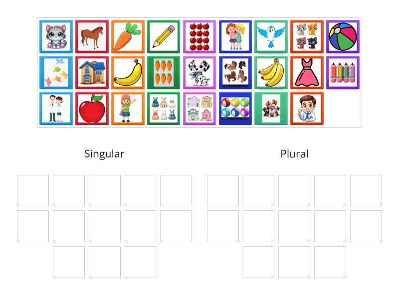 Singular and Plural - Group sort