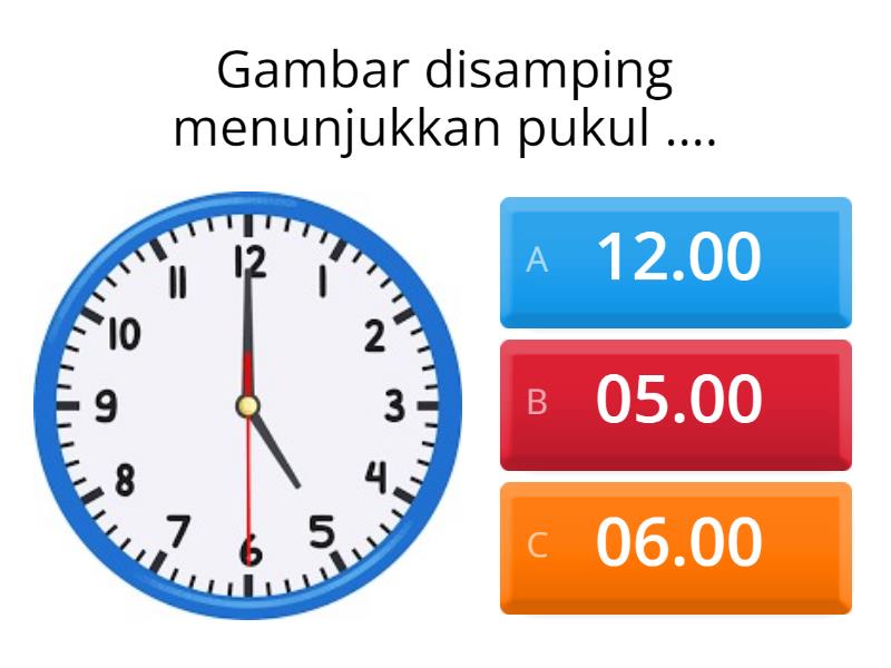 Latihan Soal Waktu Dan Durasi - Quiz
