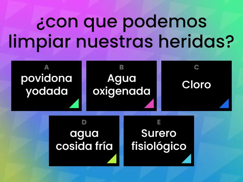 Curación y PAUX personas mayores - Quiz