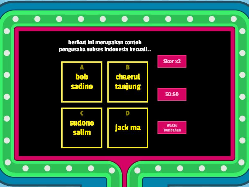 Asesmen Diagnostik Kognitif Kewirausahaan - Gameshow Quiz