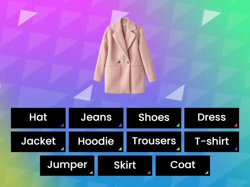 Go Getter 2 : Unit 0 Clothes - Find the match