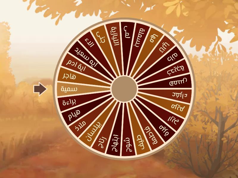 اسماء طالبات صف سادس ثالث - Spin the wheel