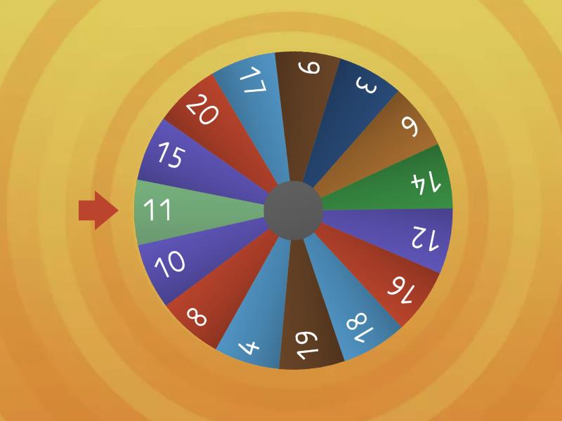 Number recognition - Random wheel