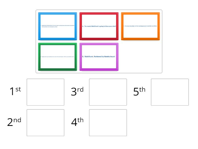 GEP1 - UNIT 2C - WRITING MODEL - Rank order