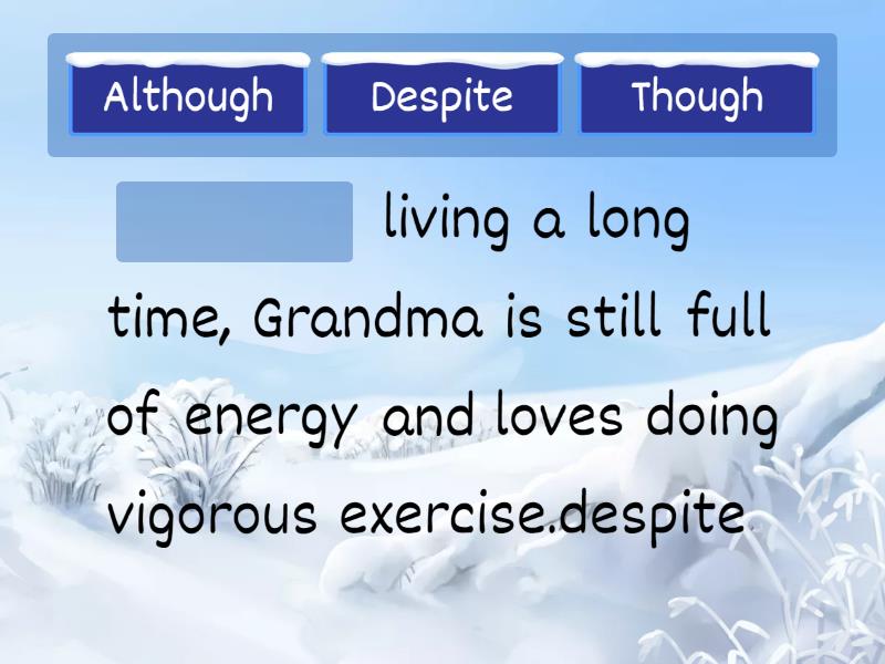 concessions Complete the sentence