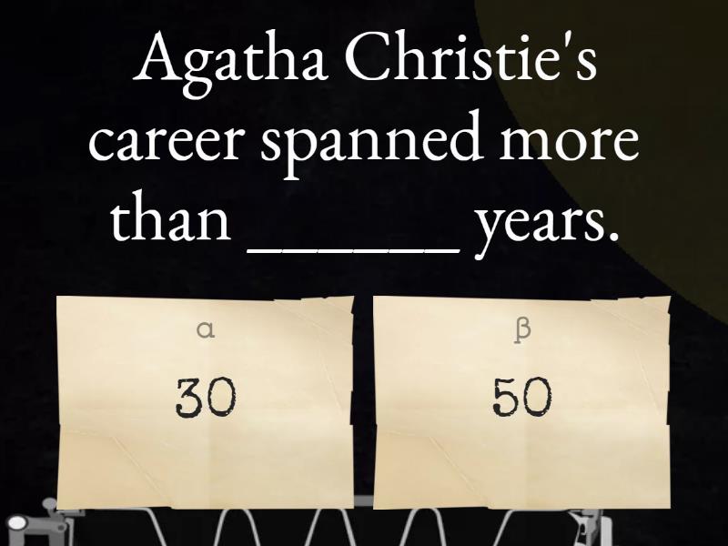 Agatha Christie Quiz
