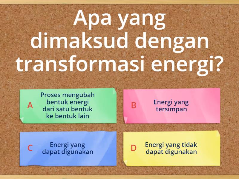 Ipas Transformasi Energi Quiz