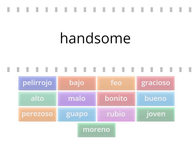 Practica de Asi se dice 1-Chapter 1- Adjectives - Find the match