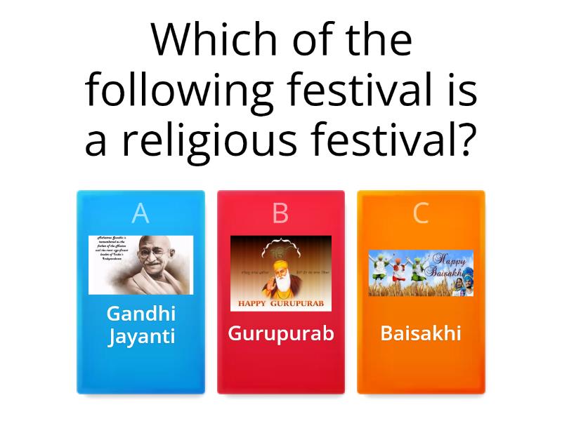 FESTIVALS OF INDIA - Quiz